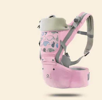 

2019 AIEBAO Ergonomic Baby Carrier Infant Kid Baby Hipseat Sling Front Facing Kangaroo Baby Wrap Carrier Travel 0-36 Months