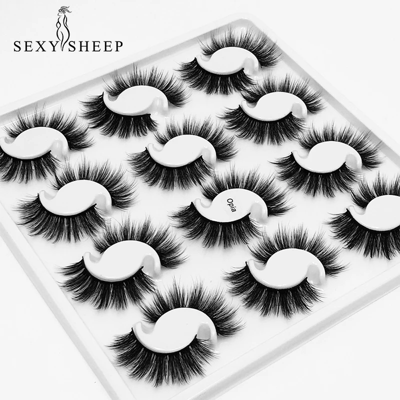 Ресницы SEXYSHEEP из искусственной норки 3D натуральные длинные густые