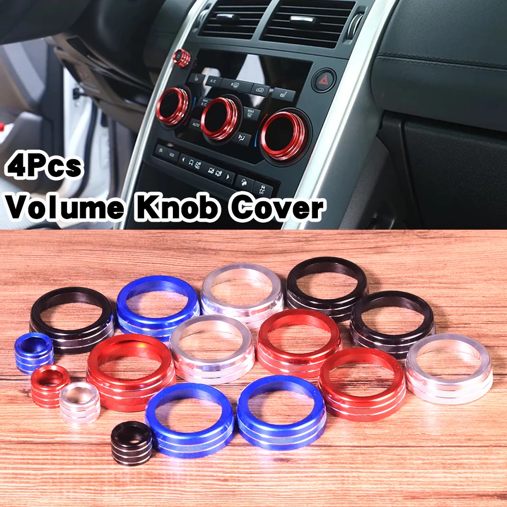 4x Air Conditioning Knob Aluminum Volume Control Knob Trim Cover Fit For Land Rover Discovery Sport 2015 2016 2017 2018 2019  (5)