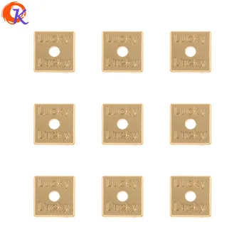 

Cordial Design 200Pcs 8*8MM Jewelry Accessories/Earrings Connectors/DIY Jewelry Making/Square Shape/Hand Made/Earring Findings