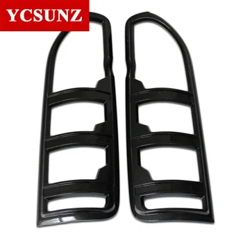

2005-2015 Tail Lights Cover For Toyota Commuter Chrome Black Carbon Fiber For Toyota Hiace 2014 Car Styling Accessories Ycsunz