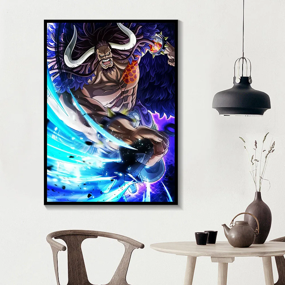 Waliicorners Home Decor ONE PIECE Kaido Dragon Demon Fruit Anime Painting Poster 8 H04c7a082b3a54941b9fa69c9b42c773ba