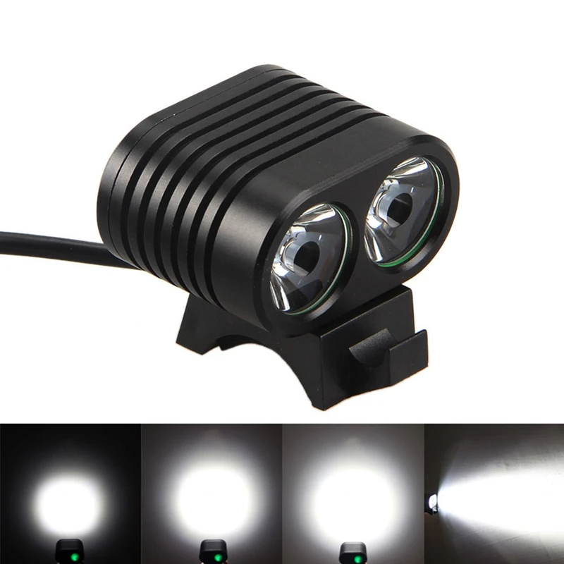 Велосипедный светильник вспышка головной Lamp14 Modes 2000lm 2x XML 2 Led велосипедный