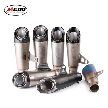 

51mm 60mm Universal Motorcycle Exhaust Muffler Escape MOTO Pipe For SC Kawasaki gsxr750 CBR10000 R6 CBR600 Scooter Dirt Pit Bike
