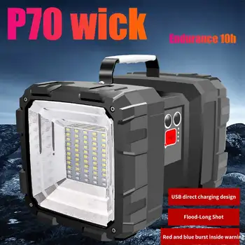 

Spotlight USB Rechargeable Super Bright Long Standby Torch Power Bank Powerful Led Flashlight