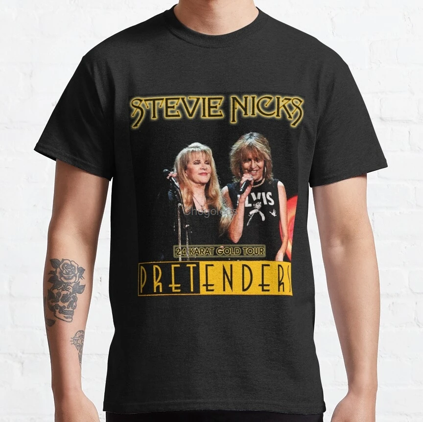 Мужская футболка STEVIE NICKS AND PRETENDERS 24 k GOLD TOUR 2017 03 женские и мужские футболки |