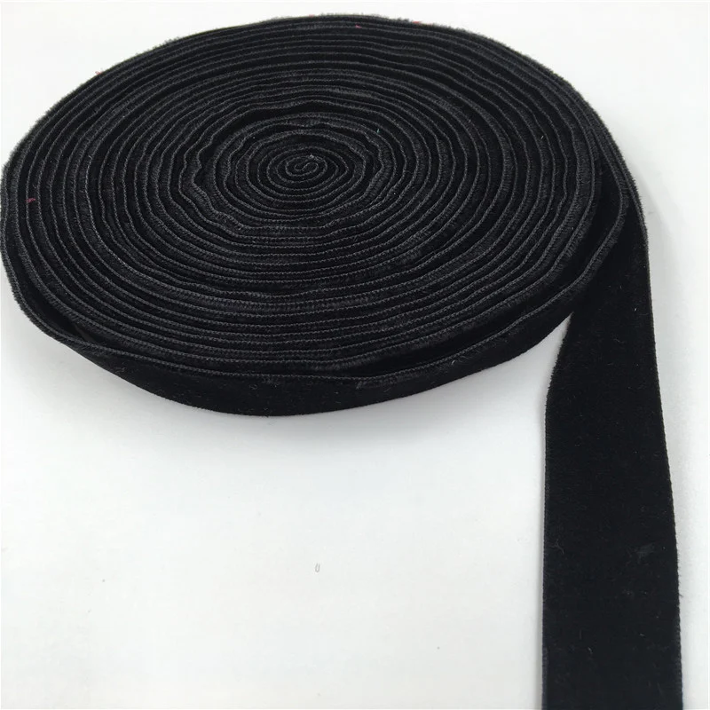 

19mm Double Face Nylon Black Velvet Ribbon Wedding Party Decoration Handmade Gift Wrapping Hair Bowknot DIY Christmas 1/3/5Yard