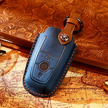 2019 custodia anti-caduta per chiave Auto per Ford Fusion Mondeo Mustang Edge Expedition EXplorer 2018 Auto Shel portachiavi Car-Styling