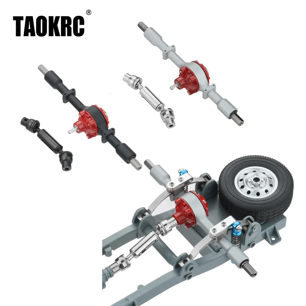 2 Pcs Metal Rear Wheel Axle Set For WPL D12 RC Car – Replacement Spare Parts & Accessories - View #3