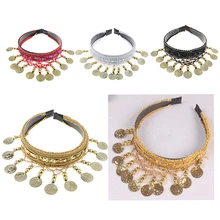 Головной убор для танца живота, голова для волос, украшенная цепочка из монет, украшения для волос, аксессуары для костюма танцора