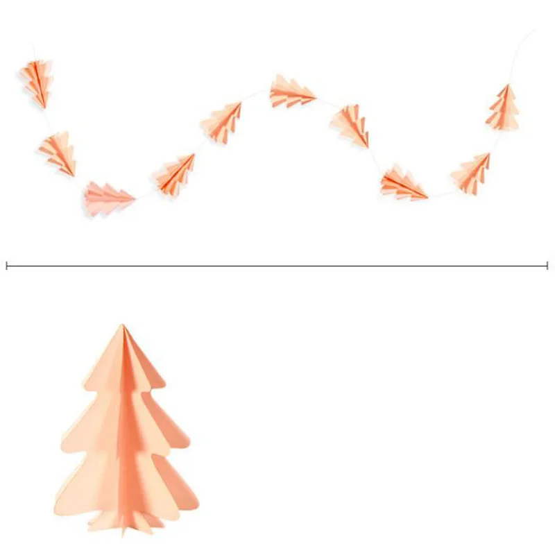 thumbnail image 1 of 50 guirnaldas de papel de 2,5 m para árbol de Navidad, banderines colgantes para fiestas, decoración para el hogar, fiestas de Navidad, 1 of 5