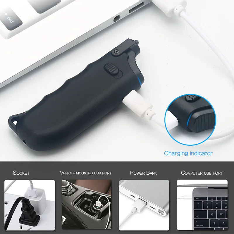 Креативная USB зарядка, выдвижная электрическая дуговая зажигалка, крутая, ветрозащитная, для приготовления пищи, зажигание, пистолет для