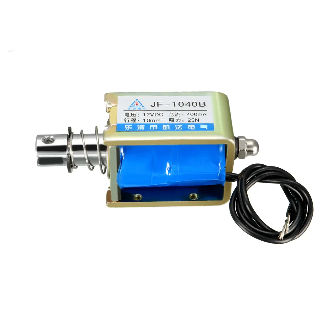 Uxcell JF-1040B DC 12 В 400mA 25N 10 мм Потяните толчок типа открытой рамки линейного движения Электромагнит