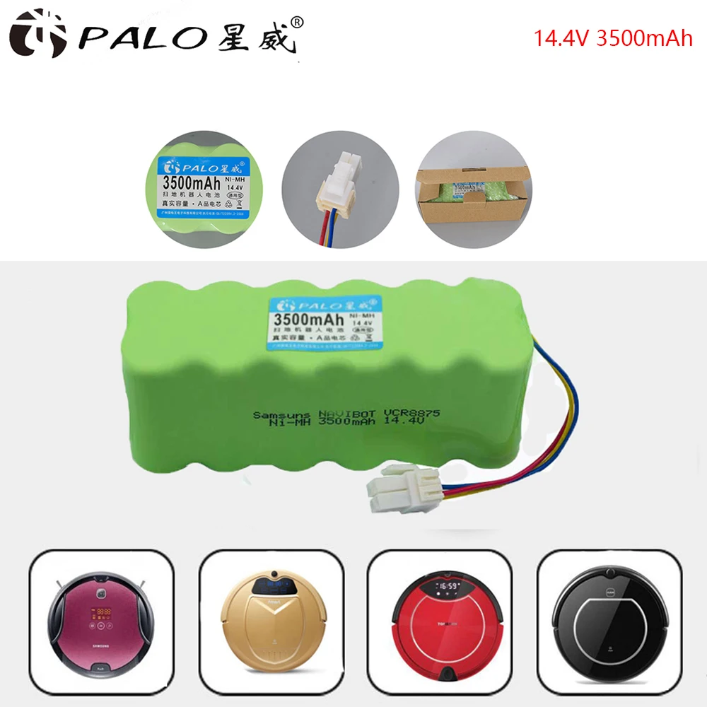 Palo 3500mah 14 4v Nimh Rechargeable Battery For Samsung Navibot Sr85 Sr40 Sr45 80 Vcr8730 Sr8750 Vacuum Cleaner Battery Rechargeable Batteries Aliexpress