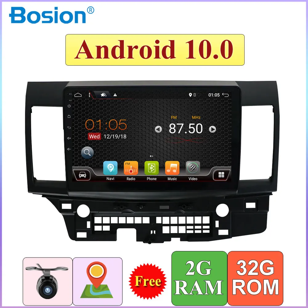 Автомагнитола Mitsubishi Lancer 2006-2016 10 1 дюйма 2 ГБ + 32 стерео аудио GPS Android 0 Бесплатная