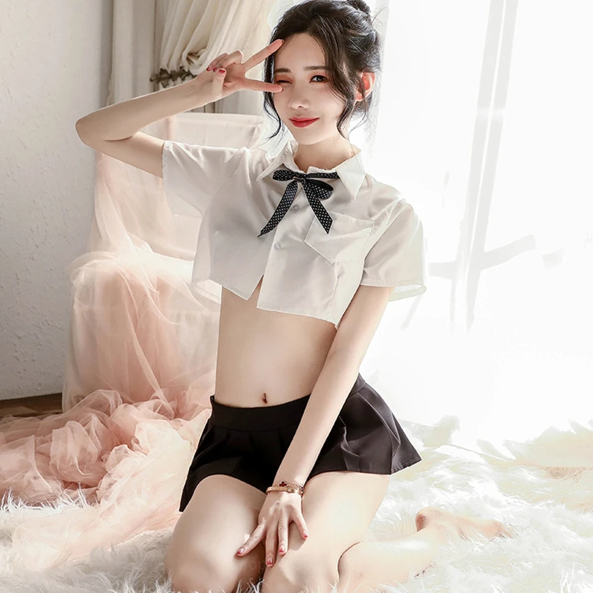 Японская школьная униформа для девочек женская форма косплея Jk прозрачная