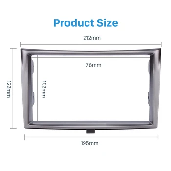 

For 2010+ Subaru Legacy radio frame 2 Din autoradio Fascia Dash Mount Plate 173*98/178*100/178*102mm Frame DVD Stereo Trim Panel