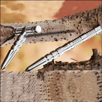 

Multipurpose Alloy Ballpoint Pen Tactical Pen Stainless Steel Street Camping Park School Self-Protection Pen Portable Rescue