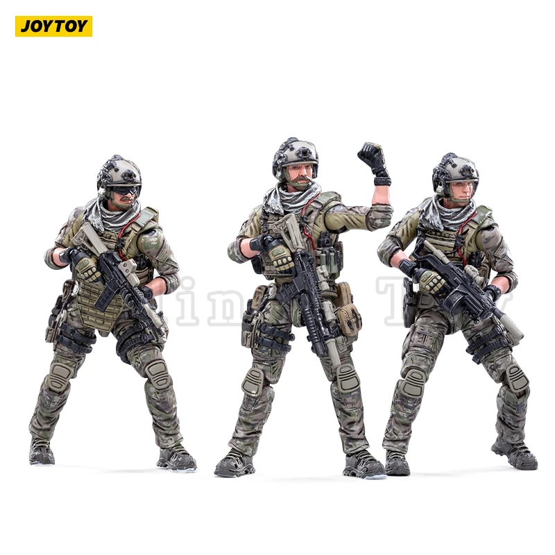 Экшн-фигурка JOYTOY 1/18 (3 шт./компл.) хардкор морские котики США аниме Коллекционная