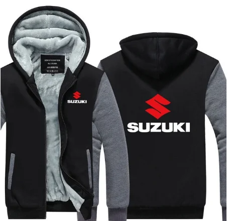 Зимний флисовый теплый мужской свитер для Suzuki, зимний утепленный джемпер, пальто с длинным рукавом, hoodies-1 h