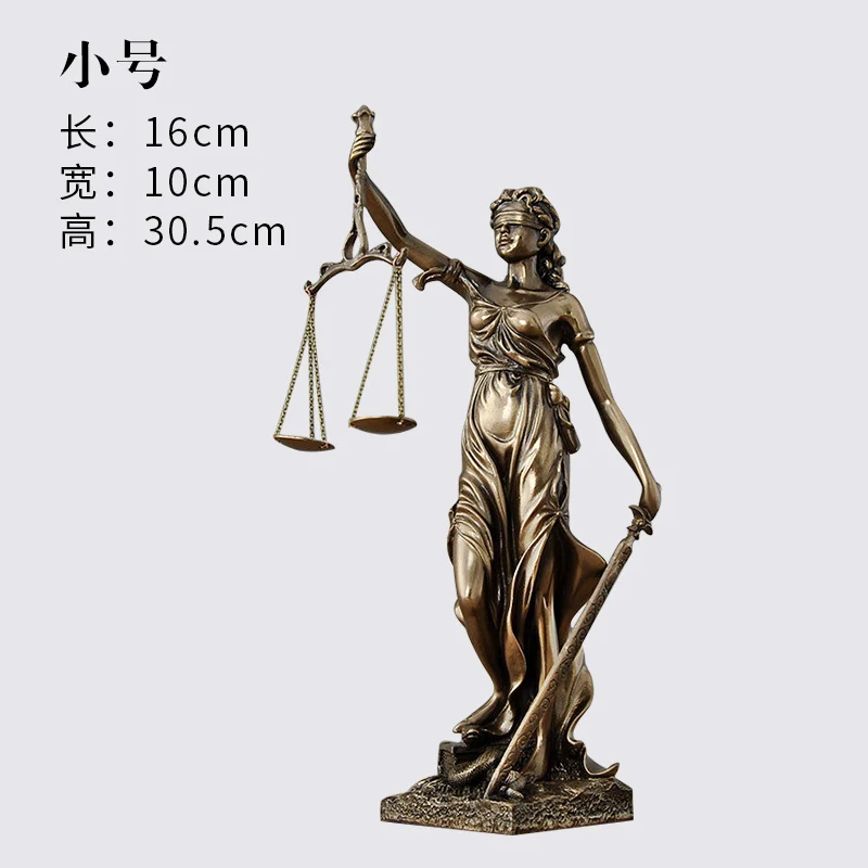 Copper material Justice Fair Justice Goddess Gifts Sculpture Statue Lawyer Office Legal Balance Decoration Home Decor Resin Copper material Justice Fair Justice Goddess Gifts Sculpture Statue Lawyer Office Legal Balance Decoration Home Decor Resin