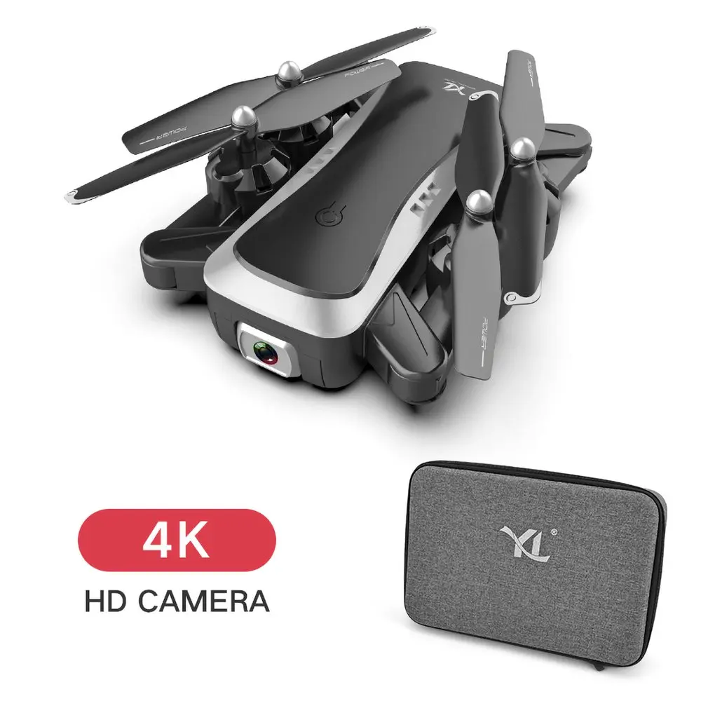 3Battery Дрон камера 4k HD WiFi Квадрокоптер оптический поток парение высота держать двойная камера RC вертолет полёт 20 минут Дрон с камерой - Цвет: 3Battery