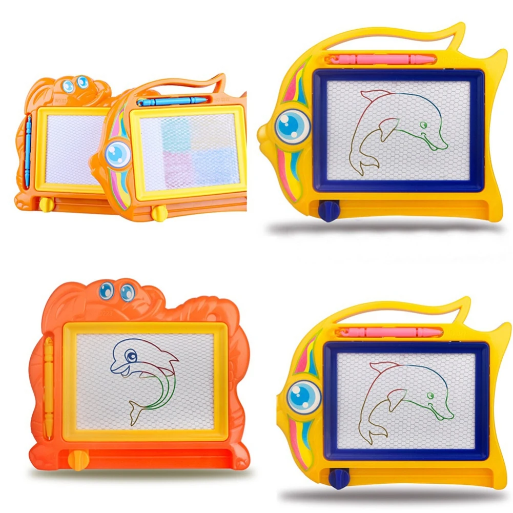 Детская стираемая магнитная доска для рисования с мультяшным рисунком, детская игрушка