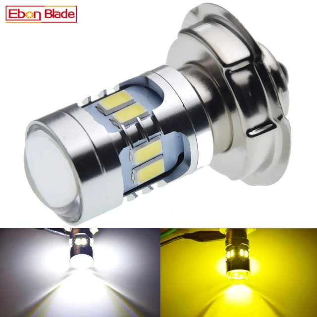 Ampoule Led Jaune Citron P26s, Phare De Moto, Atv, Scooter, Moteur 6v 12v  Dc, 5730 26smd, 1 Pièce - Moto Phare Ampoules - AliExpress