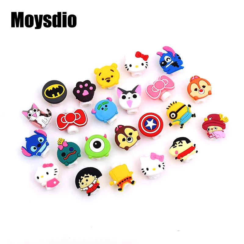 Милый мультяшный анимационный протектор кабеля для iphone держатель заряжающий