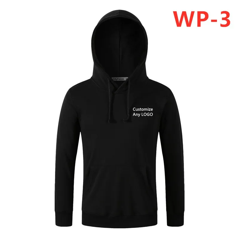 WP-3, новинка, фирменные мужские плотные толстовки, Осень-зима, теплые, английский стиль, мужские, классические, дикие, популярные, аниме, свободные толстовки - Цвет: Black