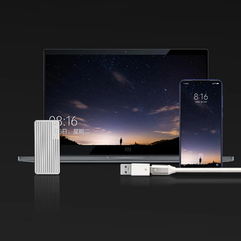 Xiaomi Mijia Youpin Jesis Портативный твердотельный накопитель 250 ГБ 500 ГБ 1 ТБ typc-c 10 ГБ/сек. USB3.1 внешний SSD для компьютера, ноутбука, телефона