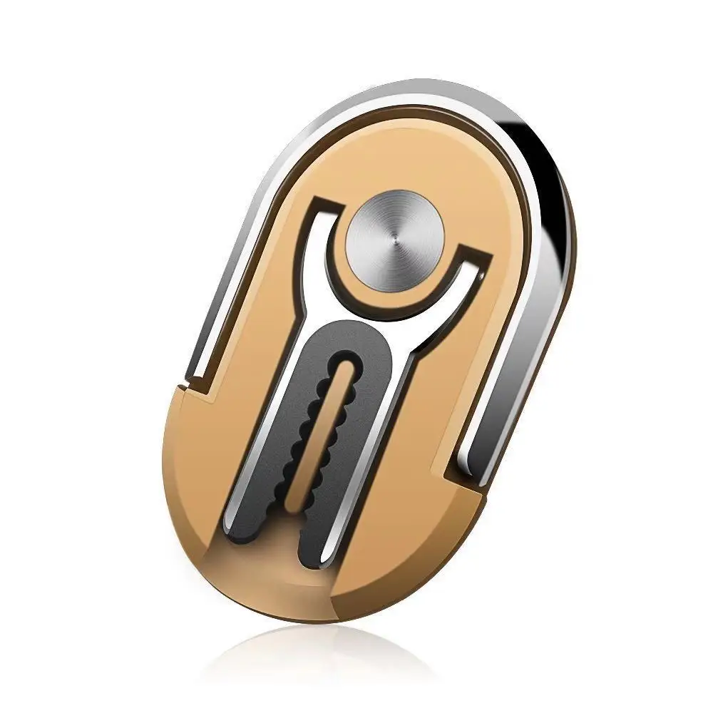 Палец кольцо держатель мобильного телефона кольцо для вентиляционного отверстия автомобильный держатель 360 градусов вращающийся Универсальный зажим для телефона Подарочная подставка задняя наклейка - Цвет: gold