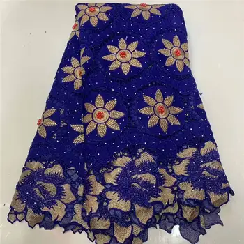 

The latest bead tulle lace fabric high quality European and American fashion fabric, with stone French lace fabric SL29