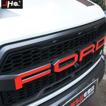 

JHO Tail Hood Engine Grille Lettering Sticker Graphics Vinyl Decal for Ford F150 Raptor 2017-2020 2018 2019 Car Accessories