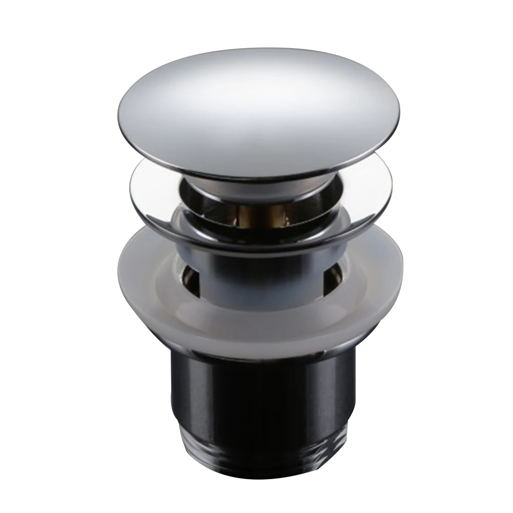 

Home Easy Use Parts Bathroom Ceramic Washbasin Durable Modern Copper Washstand Rustproof Drain 11/4 Thread With Overflow