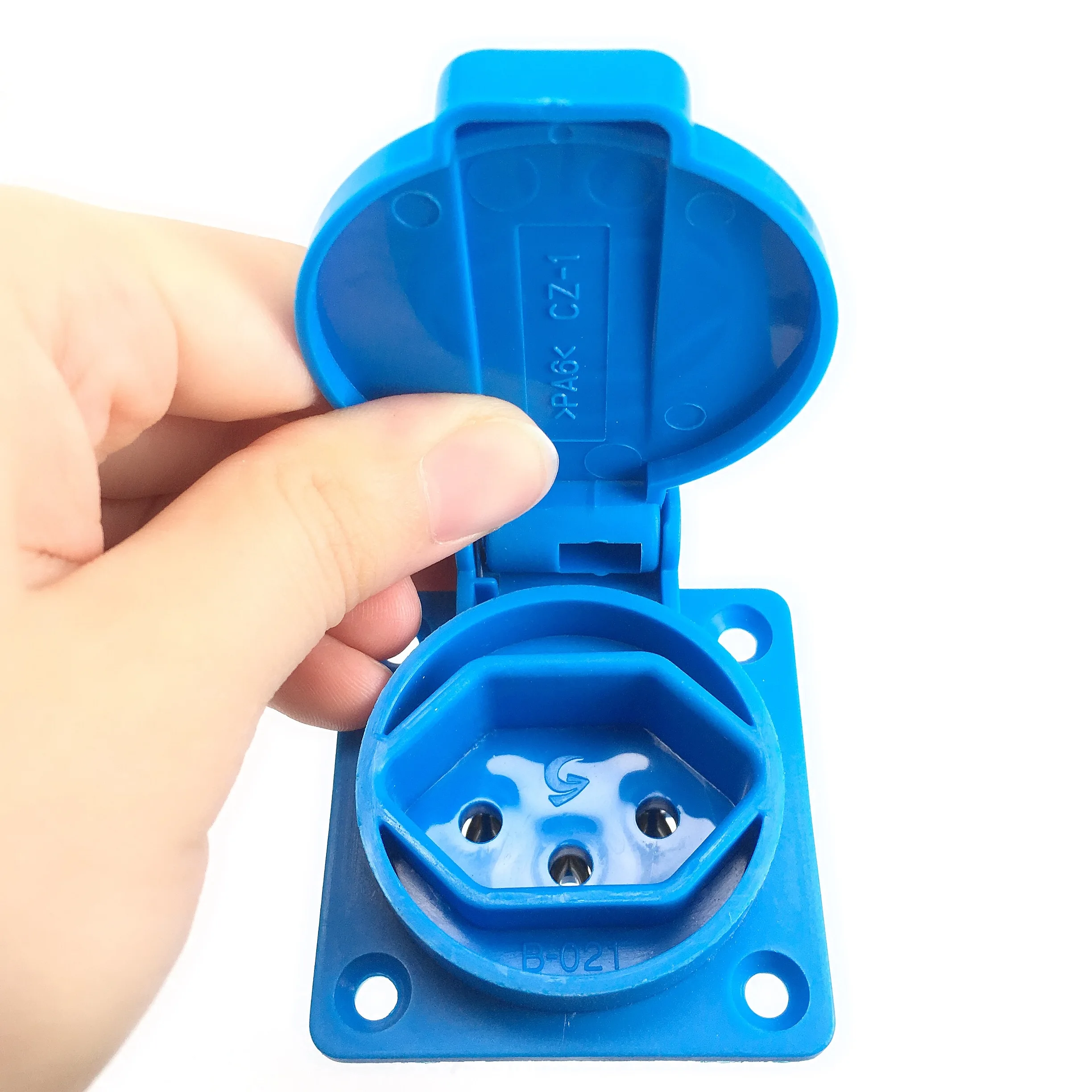 Switzerland Waterproof Industrial Socket IP44 Swiss AC Power Socket 10A Dustproof Power Connector Electrical With cover