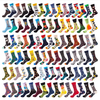 

Creative men and women cotton ins popular logo skateboard couples personality autumn winter trend socks