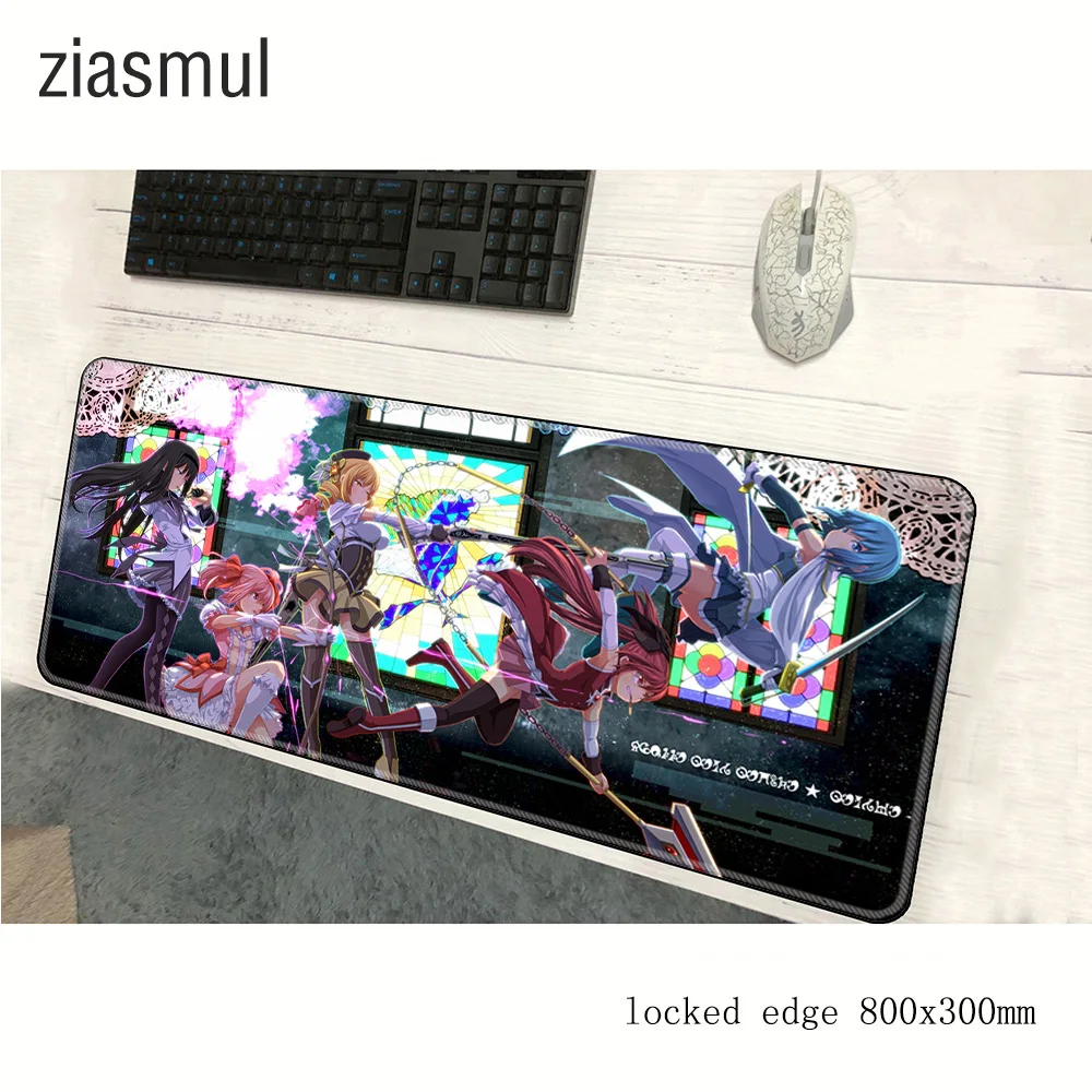 Homura Akemi коврик для мыши 800x300x3 мм Лидер продаж Коврик для мыши notbook компьютерный коврик для мыши игровой коврик для мыши высококлассный геймерский коврик для клавиатуры