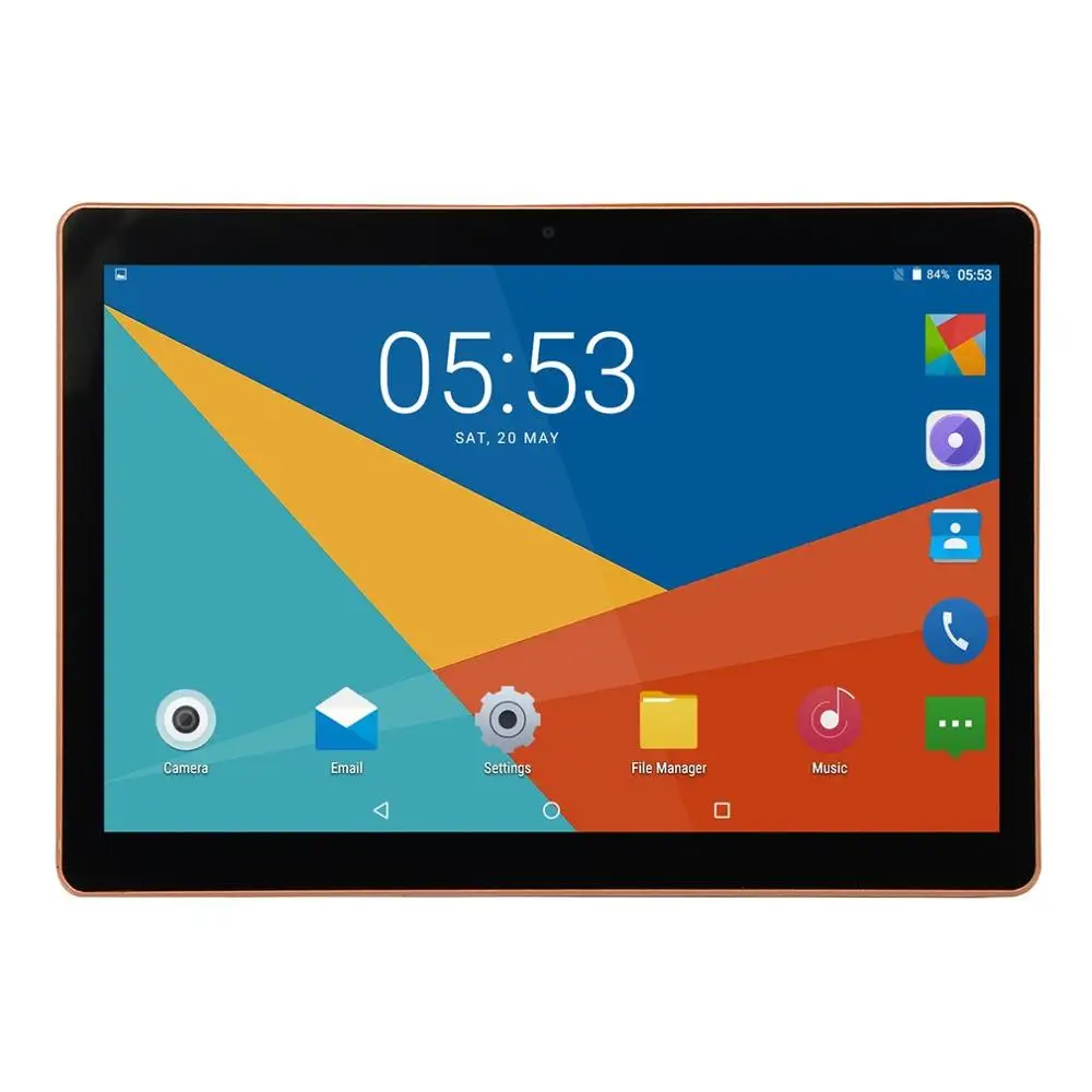 

KT107 Plastic Tablet 10.1 Inch HD Large Screen Android 8.10 Version Fashion Portable Tablet 8G+64G Black Tablet