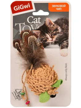 

GIGWI toy for cats GiGwi Mouse with a sound chip 7 cm