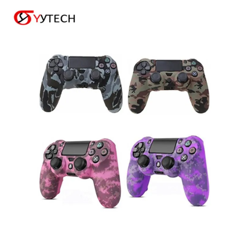 Soft Silicone Gel Rubber Cases Cover for PS4 Pro Slim Gamepad Controller Protection Case Game Components | Электроника