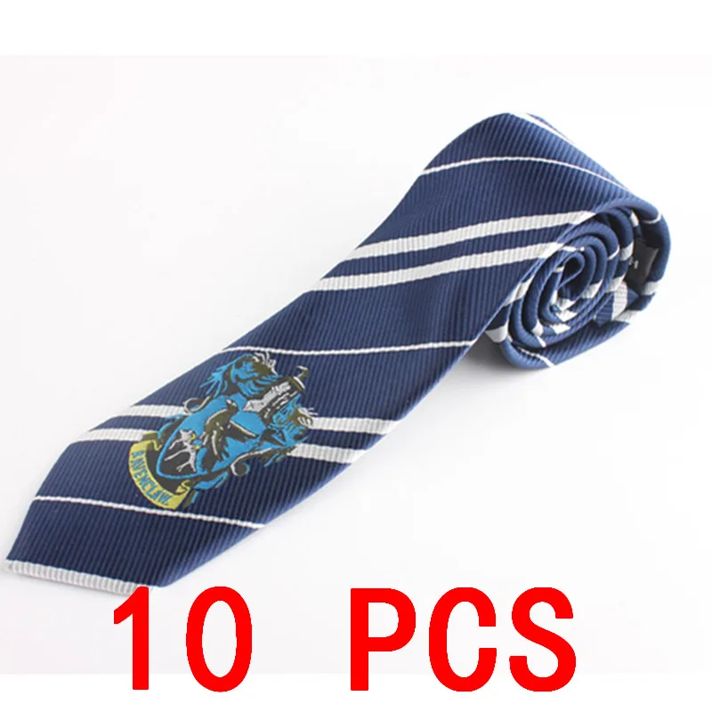 10 PCS Badge tie 10 шт./партия Гермиона шляпы Галстуки перчатки носки шарф Гриффиндор Слизерин Hufflepuff Кепка Когтевран костюмы для косплея - Цвет: 10 PCS Badge tie