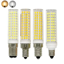 

G9 BA15D E11 E12 E14 Dimmable LED Lights136Led Corn Bulbs 220V 110V Replace Cold/Warm White Halogen Lamps for Home House Bedroom