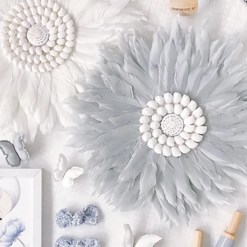 

home decor/decoration accessories kawaii nordic Feather shell boho/easter/wall decor girls room decoration wedding decoration 29