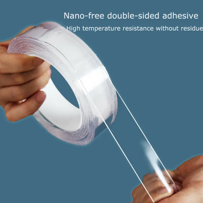 Мульти-Функция Nano лента-липучка «Magic Tape» Прозрачный многоразового использования, Не оставляющий следов надежный дизайн фиксированный двухсторонний