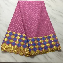 Высококачественный Дубай хлопковое кружево «швейцарская вуаль» ткань фиолетовая с золотой вышивкой плюс шифоновая блузка сухое кружево для вечерние PL100205