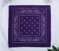 2024 Fashion Hip Hop Bandana Square Scarf 54cm*54cm Black Red Headband Printed For Women/Men/Boys/Girls - Image 3