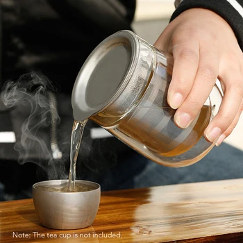 

260ml Clear High Borosilicate Glass Teapot Kettle Tea Maker with Mesh Titanium Infuser Office Home Tool Tea Accessories