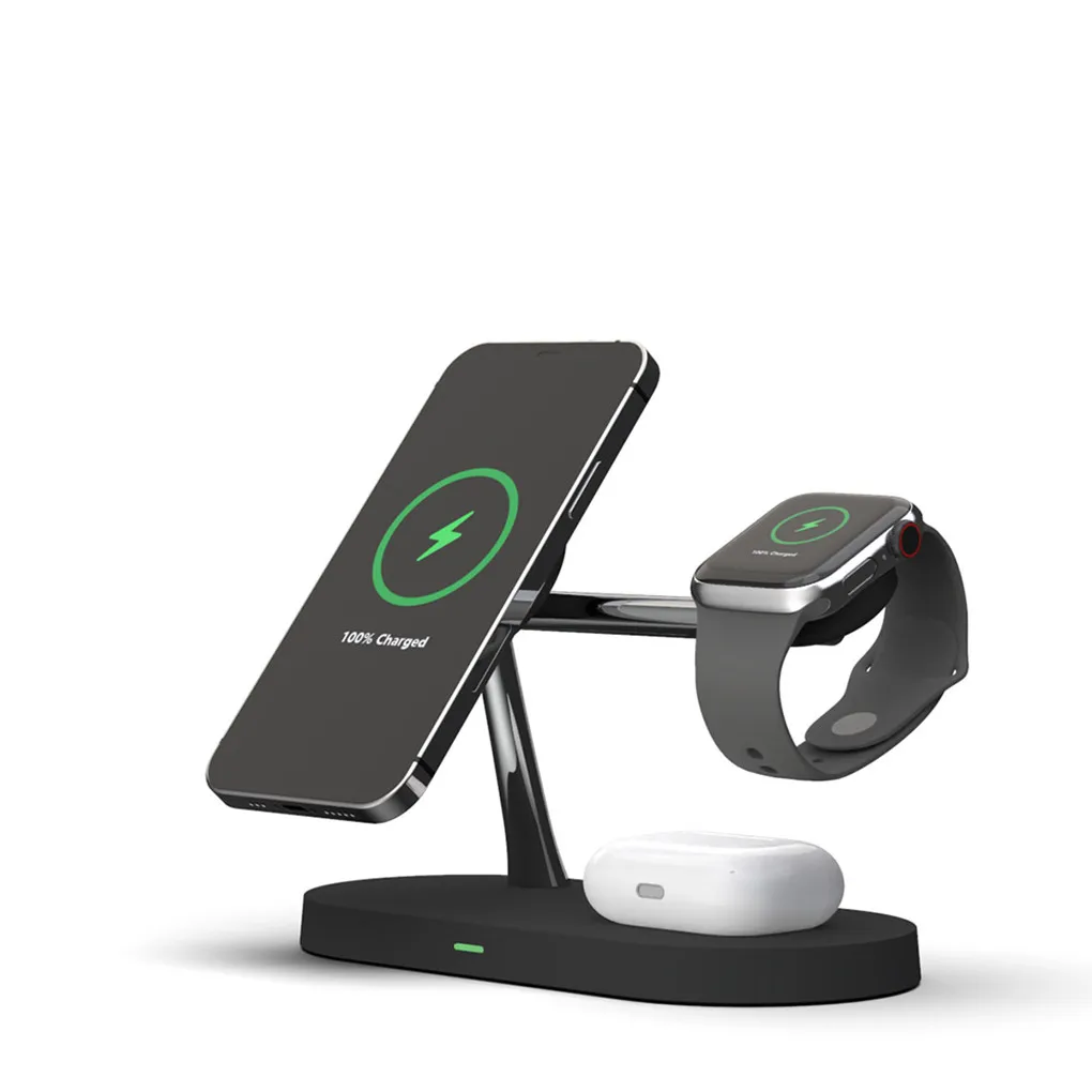 Wireless Charger station magsafing fast 5 in 1 smart Magnetic Holder for phone watch headset induction wireless chargers