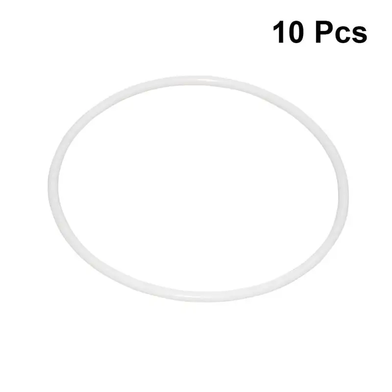 

10Pcs 8.5/16/20cm Dreamcatcher Round Hoop White Plastic Ring Wrapping Circle For DIY Manual Handmade Wicker Crafts Tool